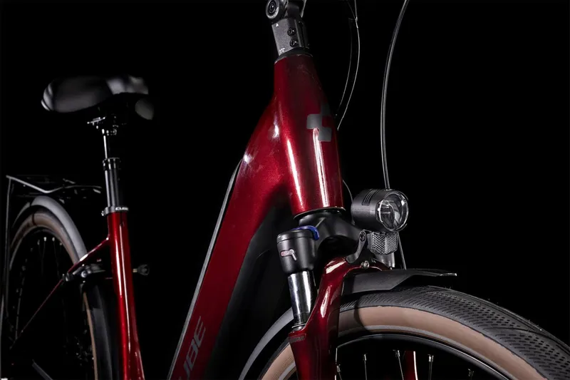 Cube Supreme Hybrid Pro 500 Easy Entry Electric bike 2022 Red/Black-4